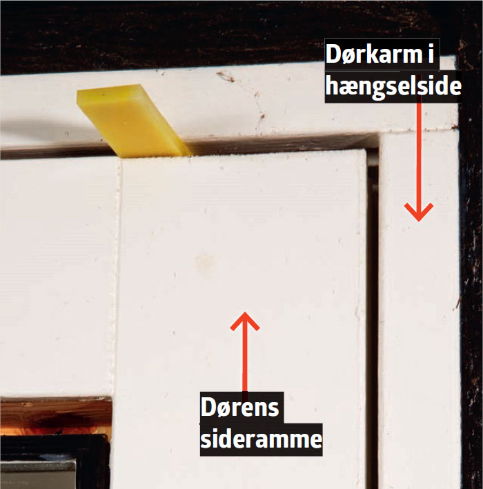 Sådan retter du den skæve dør