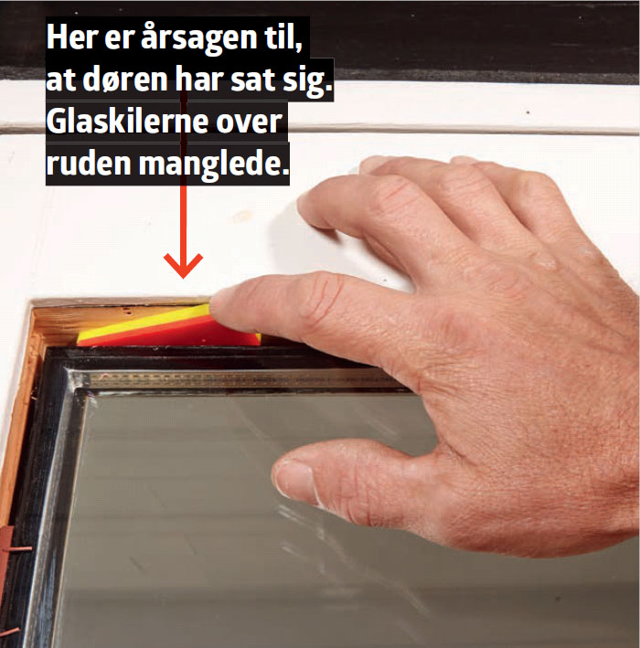 Sådan retter du den skæve dør