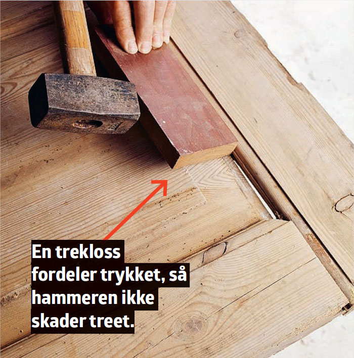 Slik retter du opp en skjev dør