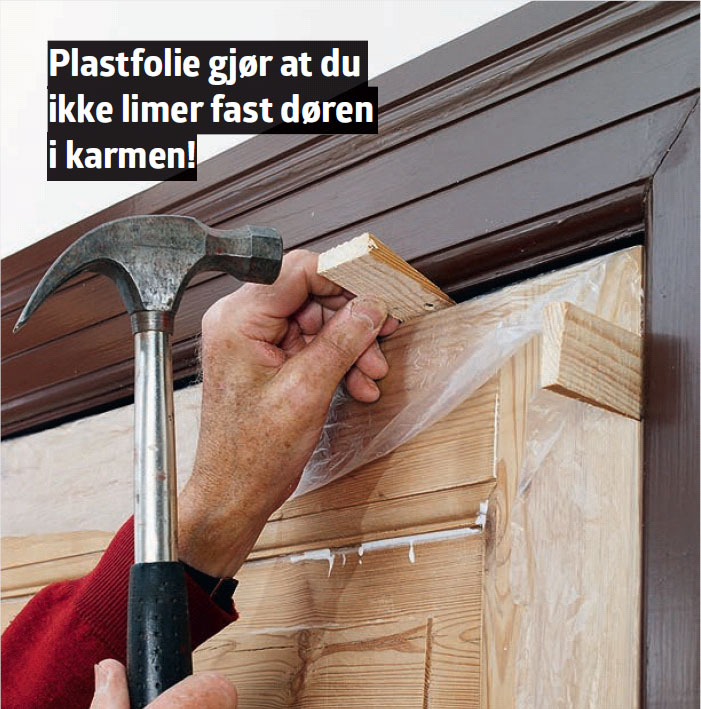 Slik retter du opp en skjev dør