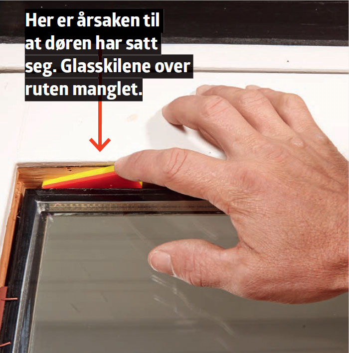 Slik retter du opp en skjev dør