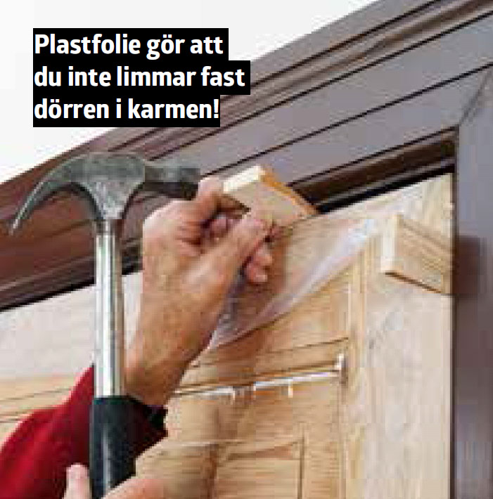 Så här rätar du upp en sned dörr