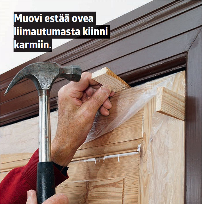 Näin suoristat painuneen oven