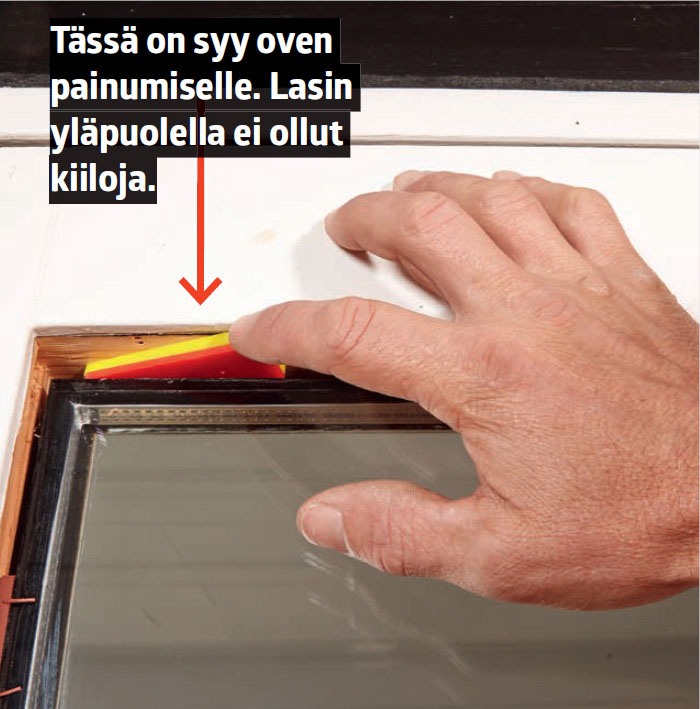 Näin suoristat painuneen oven