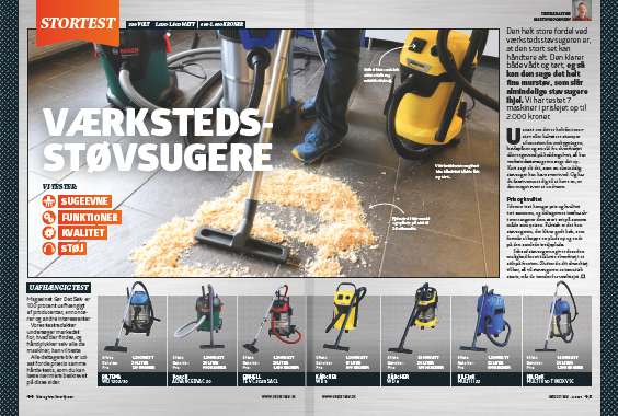 Stor industristøvsuger test