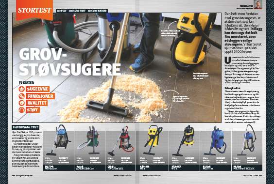 Stor indsustristøvsuger test