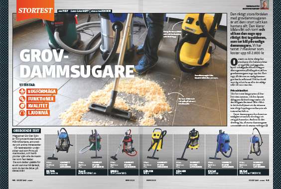 Stor grovdammsugare test