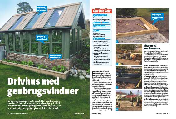 Byg selv drivhus af gamle vinduer