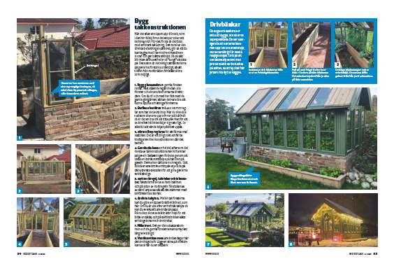 Bygga växthus av gamla fönster