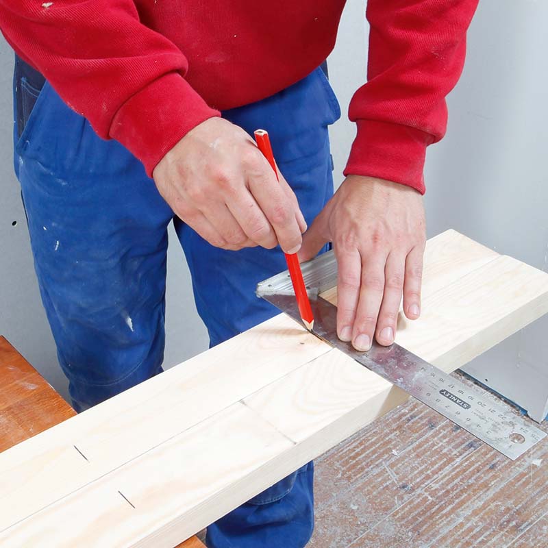 Trapp til hems: Mål ut til vangene