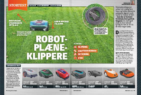 Robotplæneklipper test