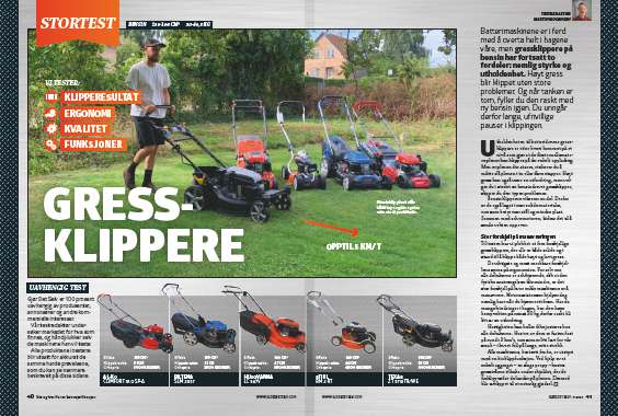 Gressklipper test