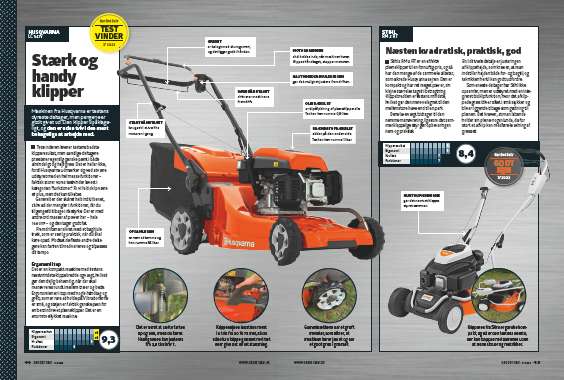 Benzin plæneklipper bedst i test