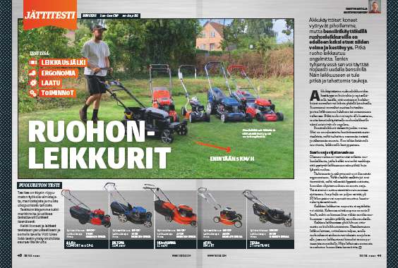 Ruohonleikkuri testi