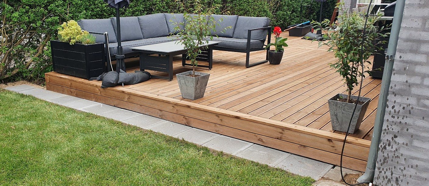 Træterasse på 11 x 5 meter