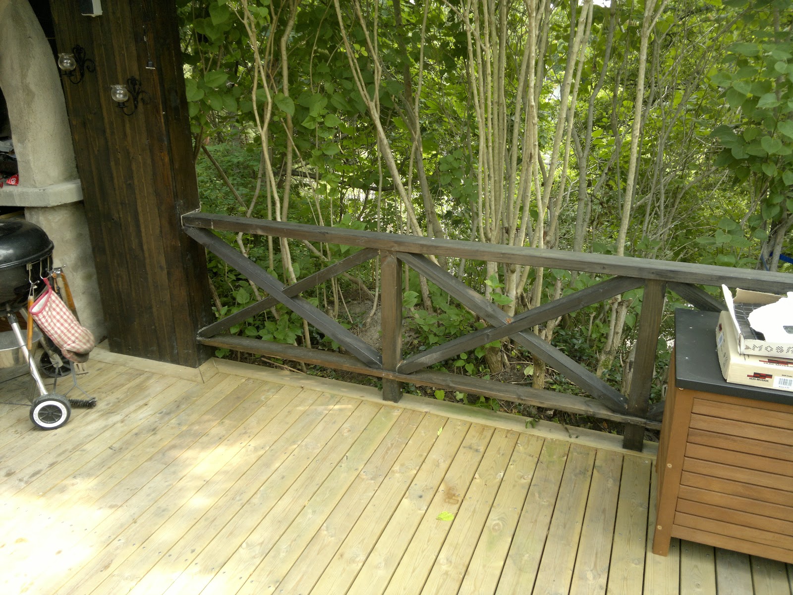 Forlængelse af træterrasse