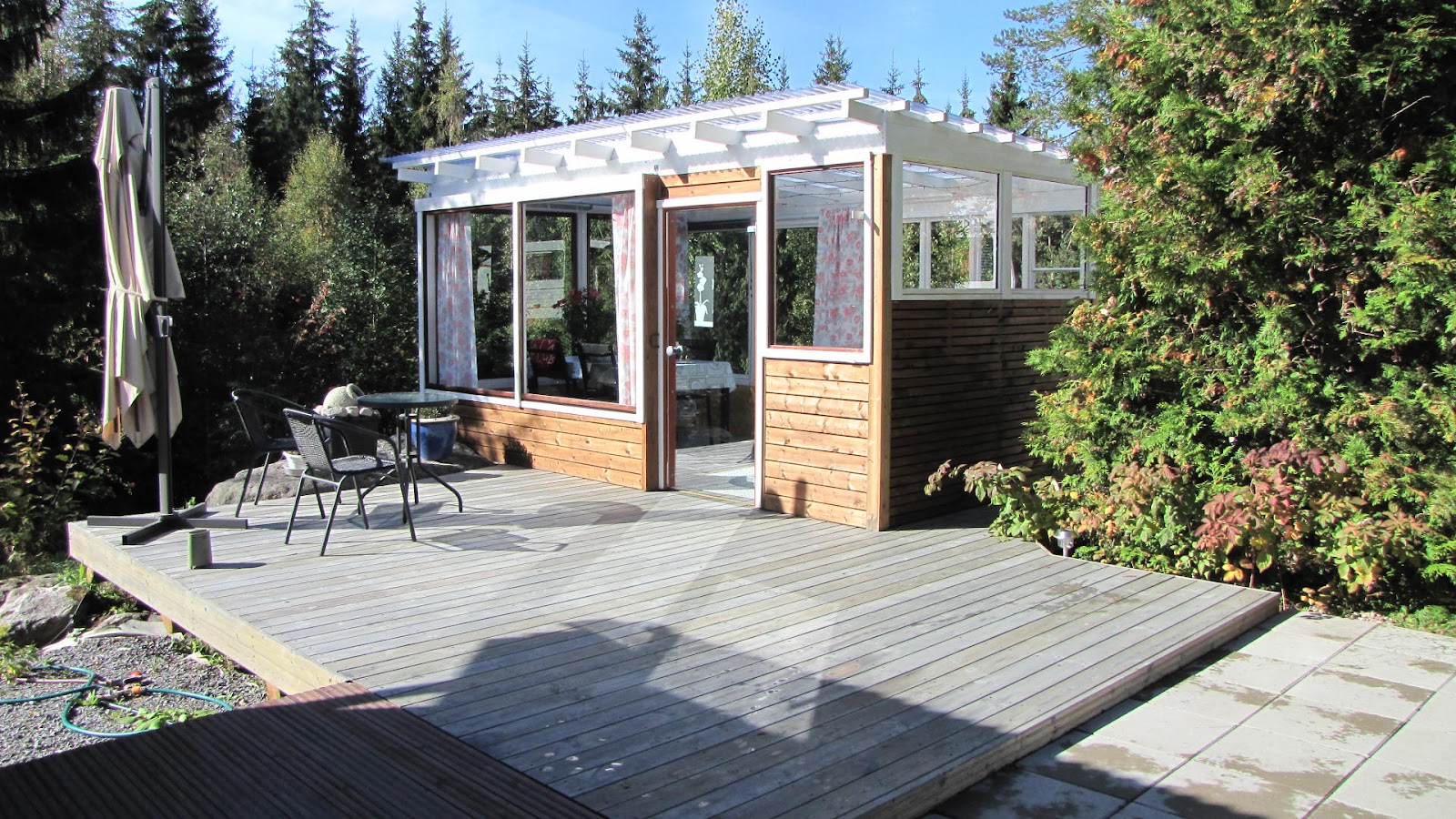 Udekøkken på skrænt