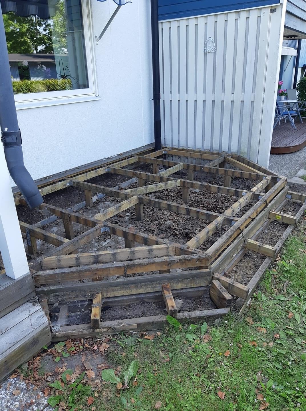 Opgradering af den gamle terrasse