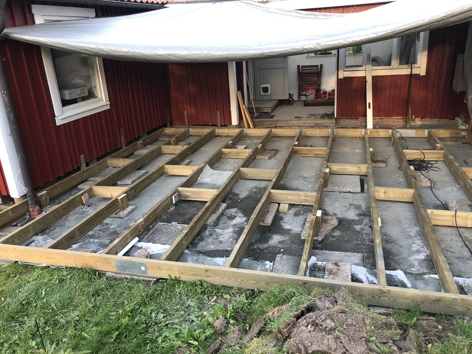 Terrasse til kolonihuset