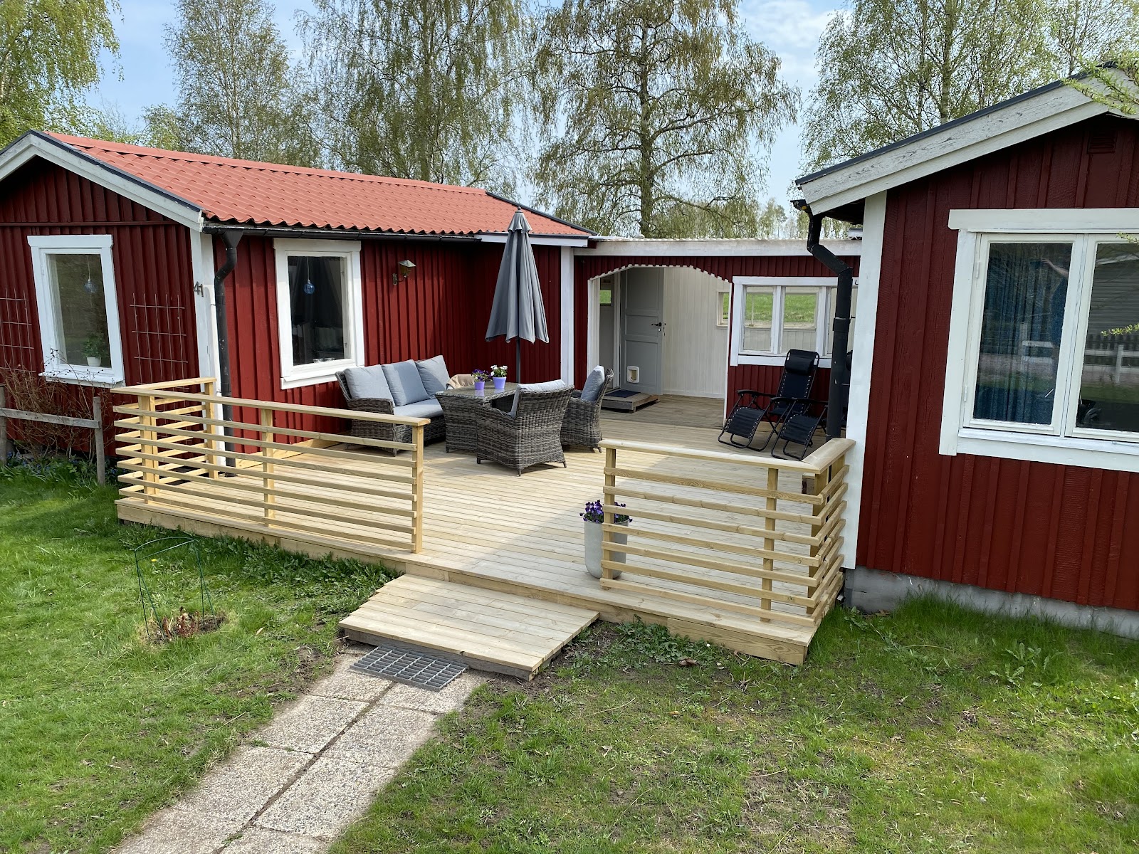 Terrasse til kolonihuset