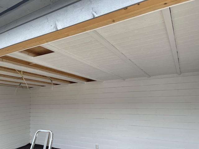 Ny terrasse, depotrum og lysthus