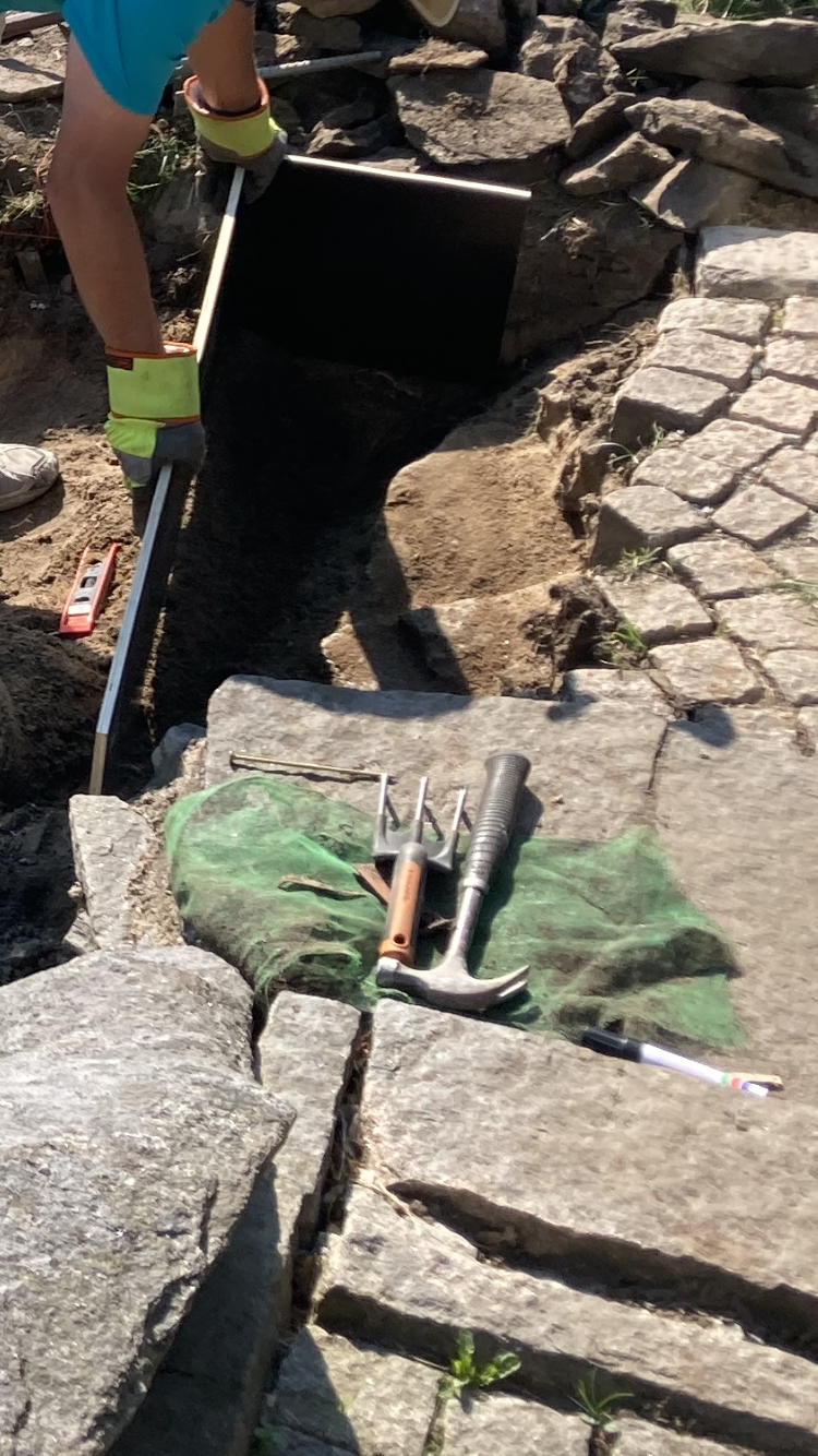 Vildtvoksende kompostområde blev til stenhave