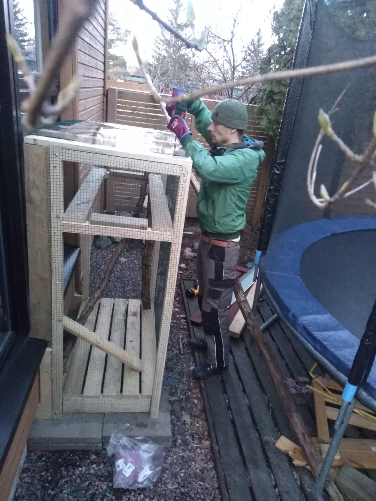 Lille voliere til kattene