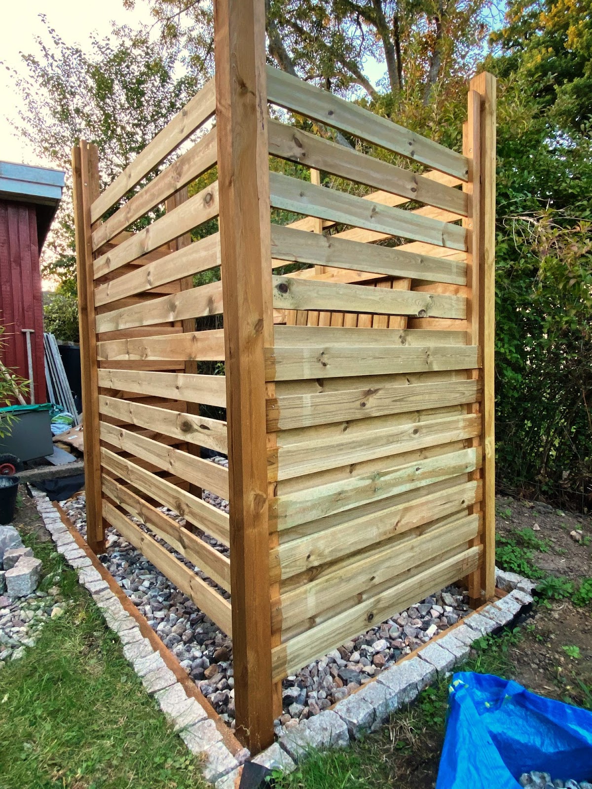 Udebruser med varmt vand i kolonihaven