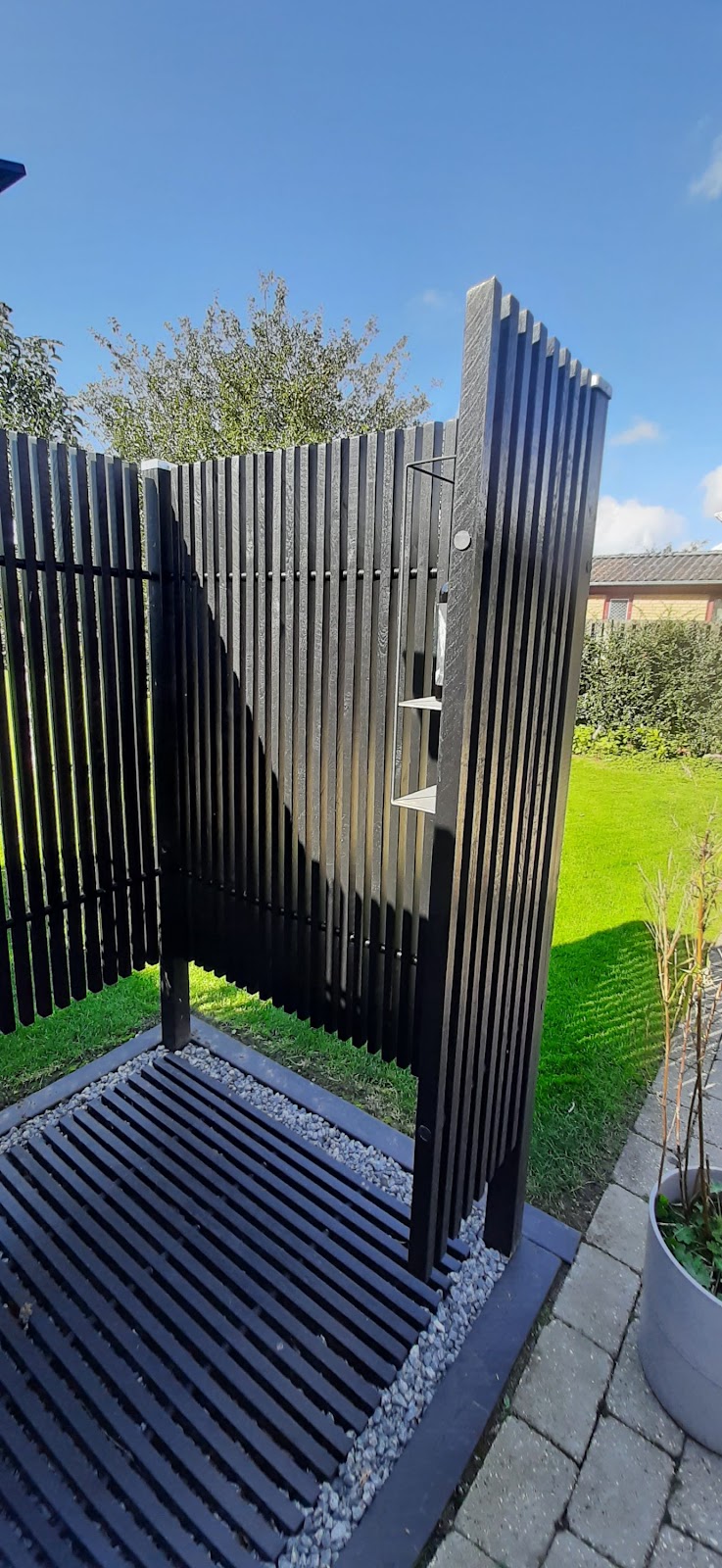 Udendørs brusekabine