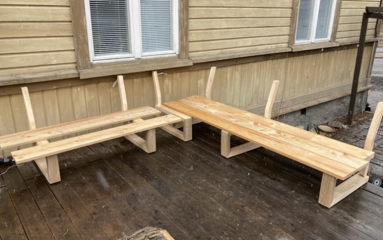 Hjørnesofa til terrassen