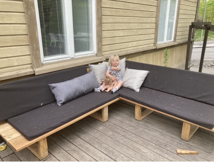 Hjørnesofa til terrassen