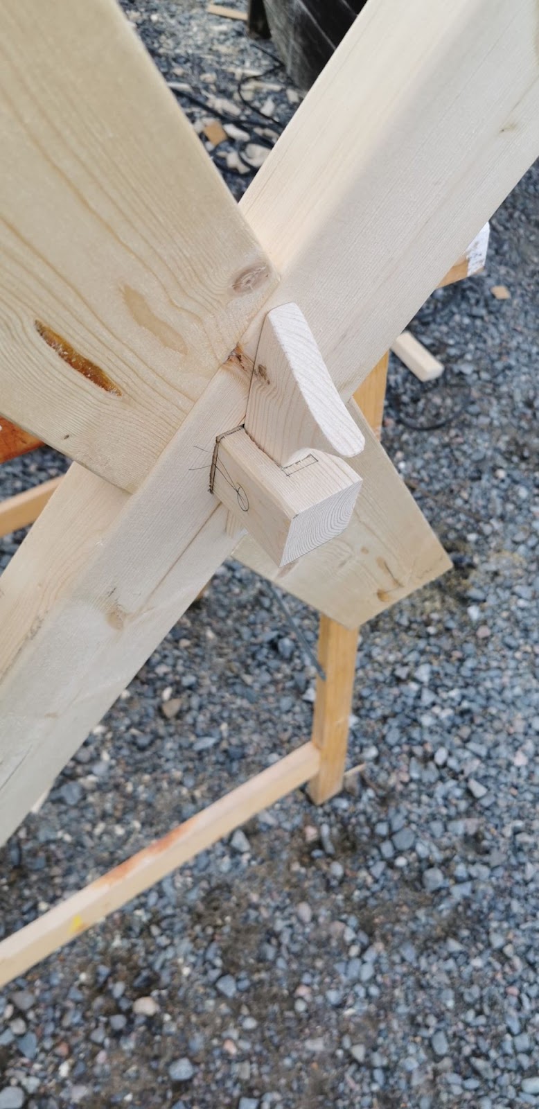 Plankebord med krydsstel