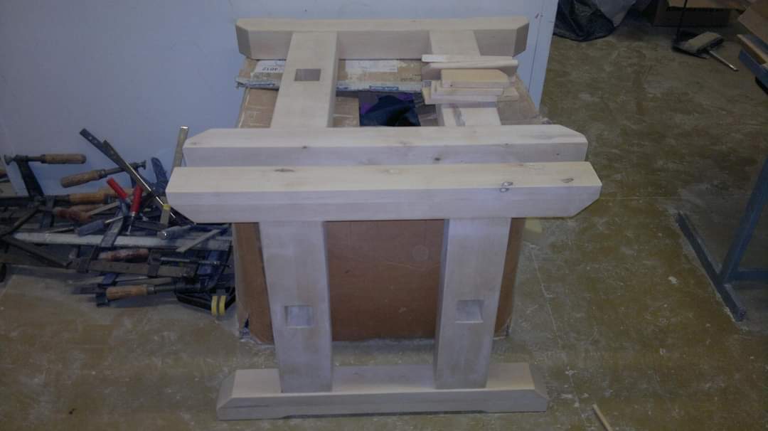 Bord og bænkesæt i kraftige planker