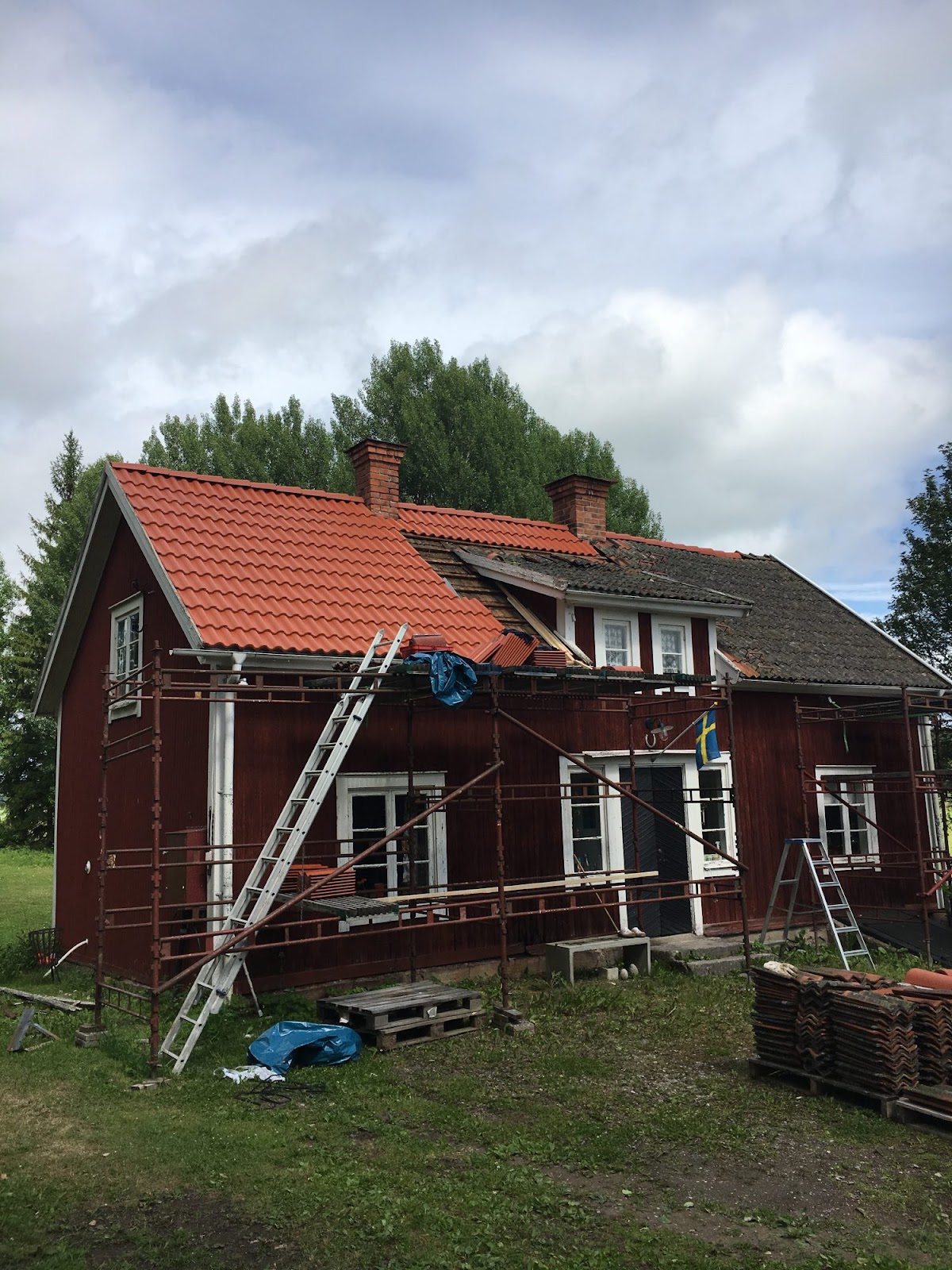 Ny facade på træhus