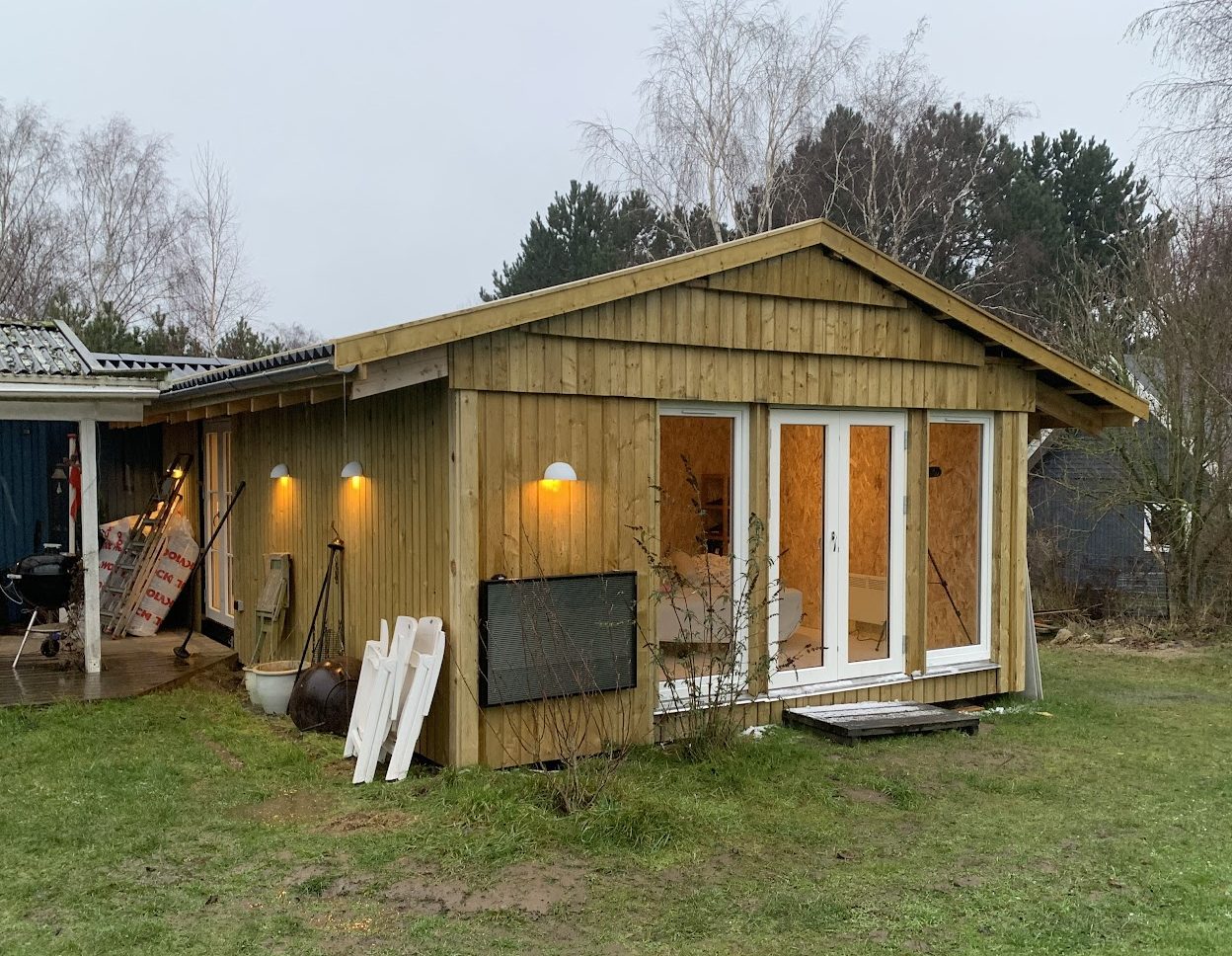 32 m2 tilbygning til sommerhus