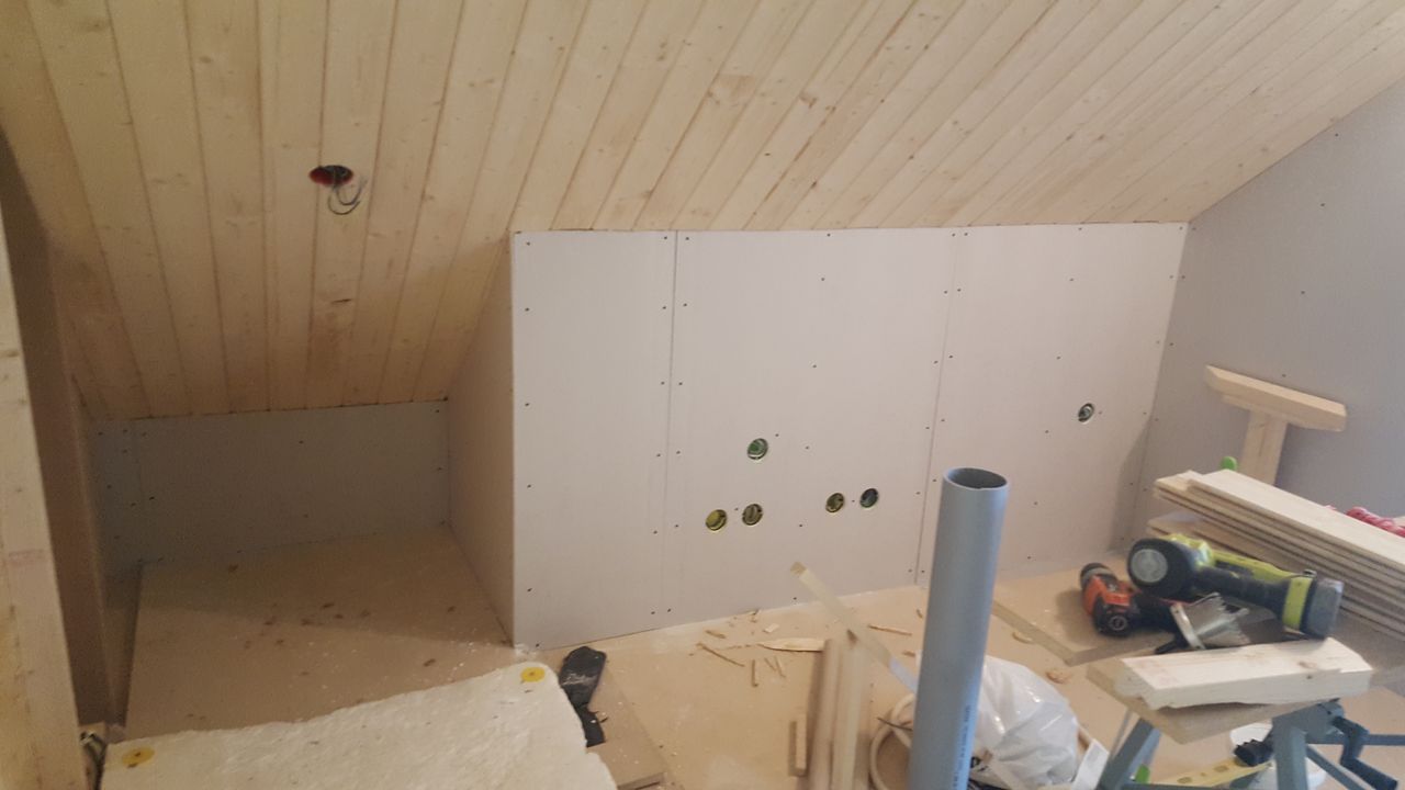 Ovenpå i det nye hus