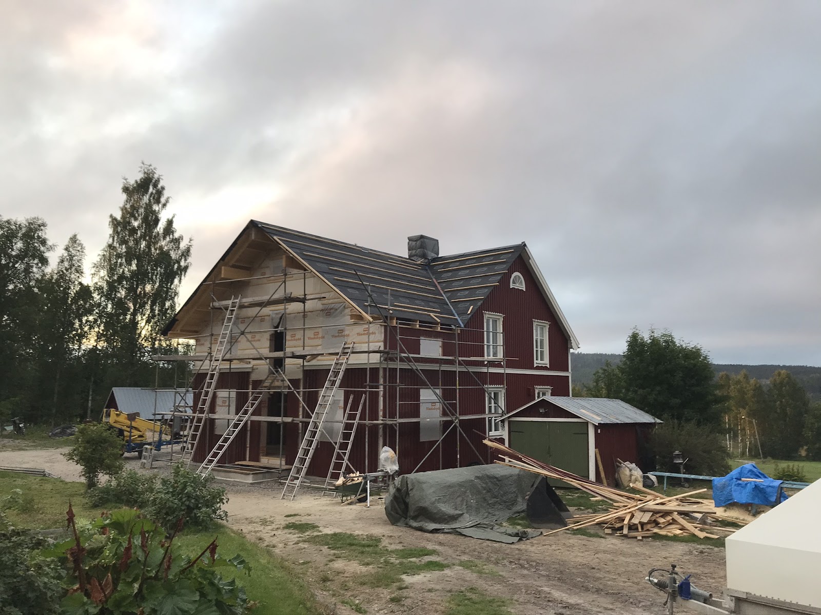 Udbygning af træhuset