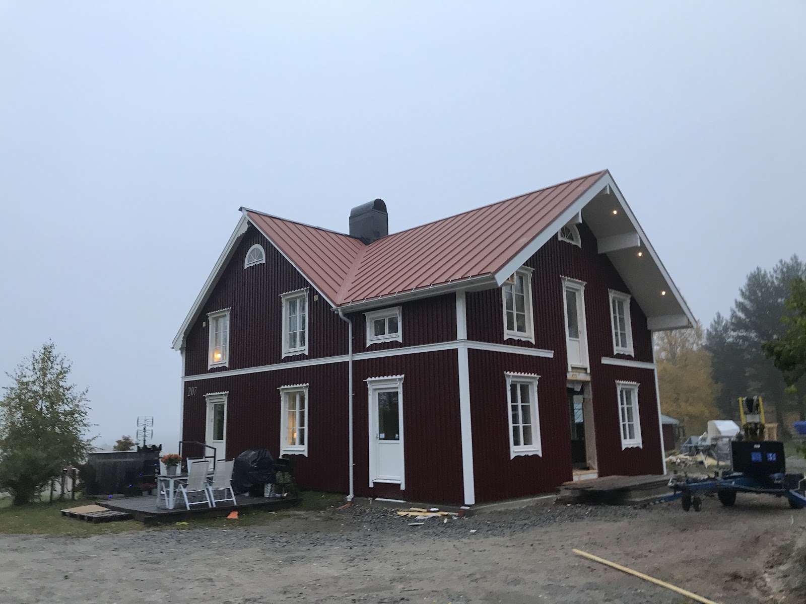 Udbygning af træhuset