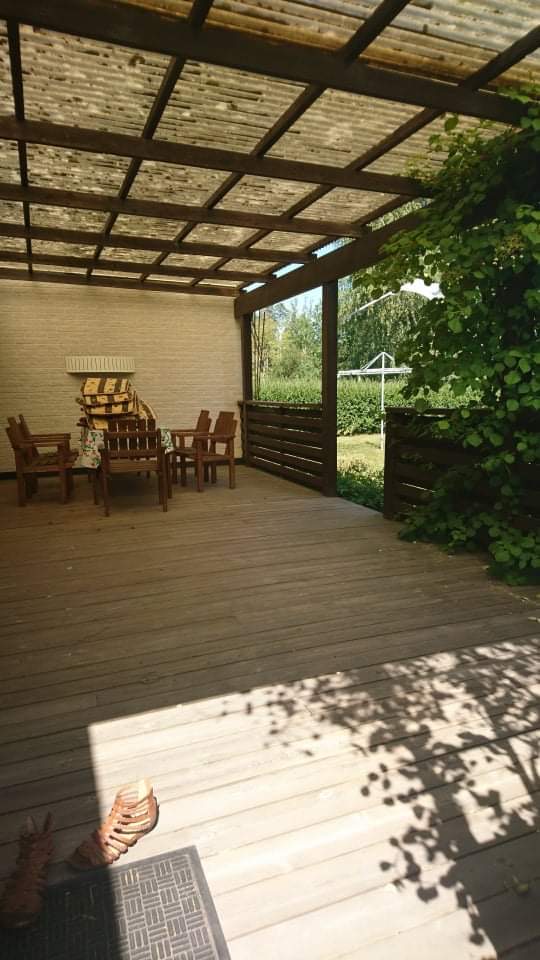 Udestue på ny terrasse