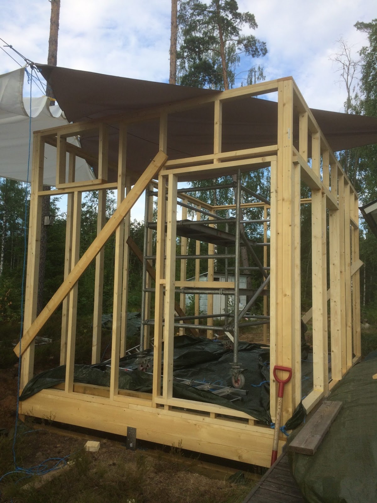 Sommerhustilbygning uden el