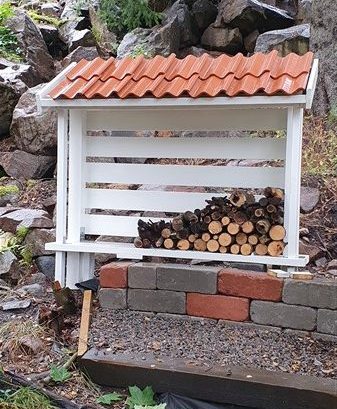 Brændeskjul i miniformat