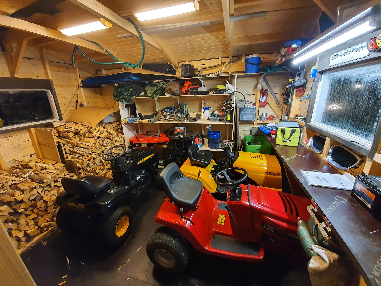 Skur på punktfundament