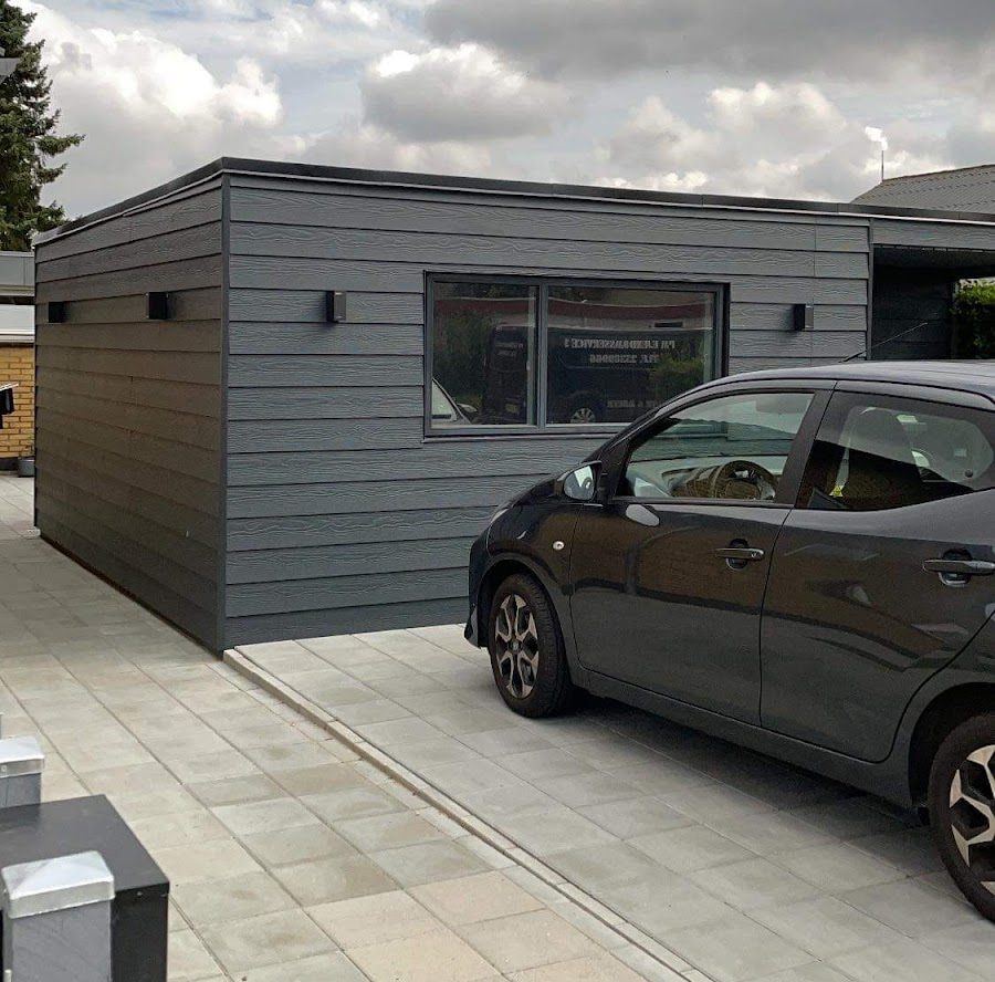 Nyt skur og belægning