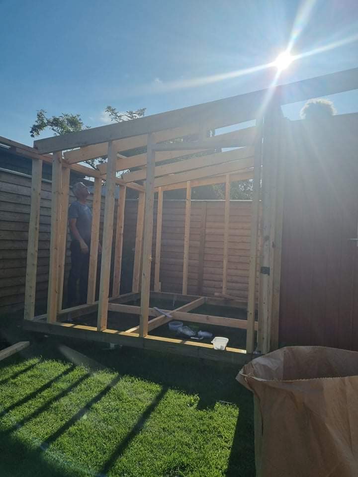 Nyt skur i kolonihaven