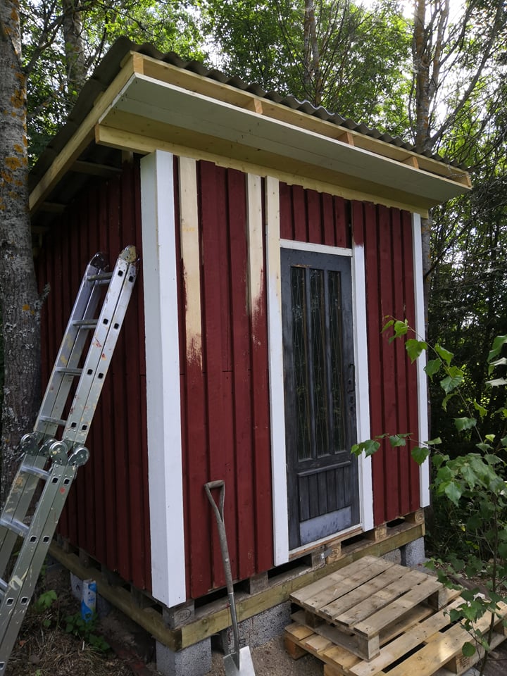 Redskabsskur af paller