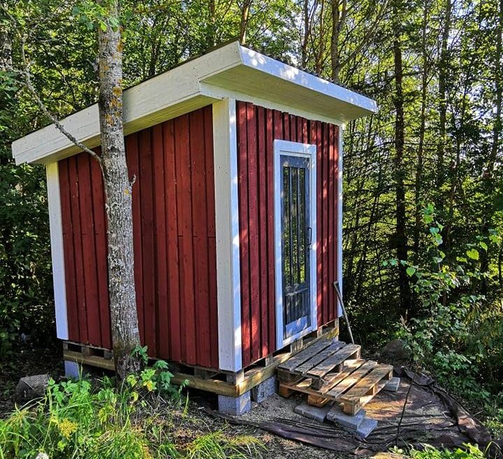 Redskabsskur af paller