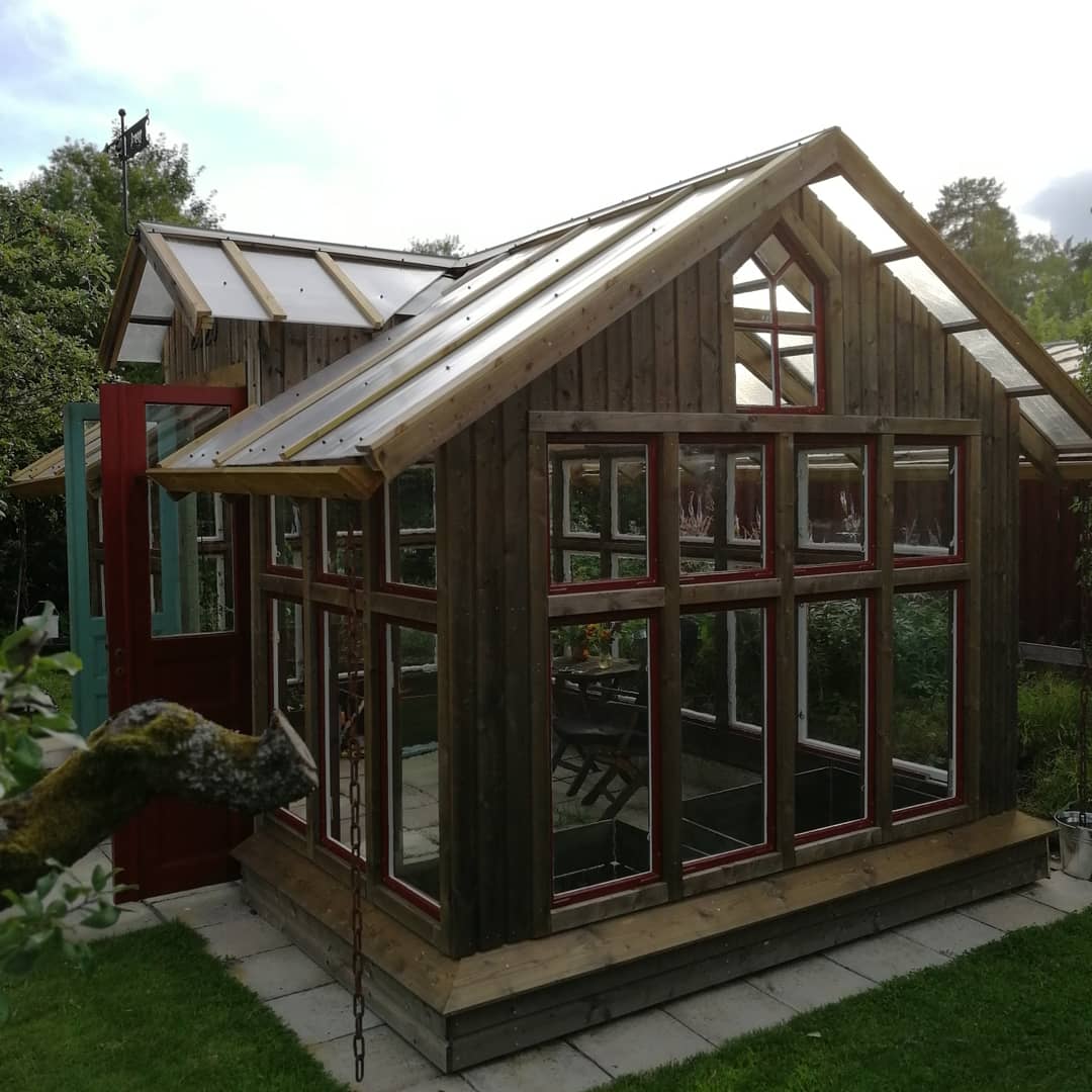 Drivhus af løst tømmer