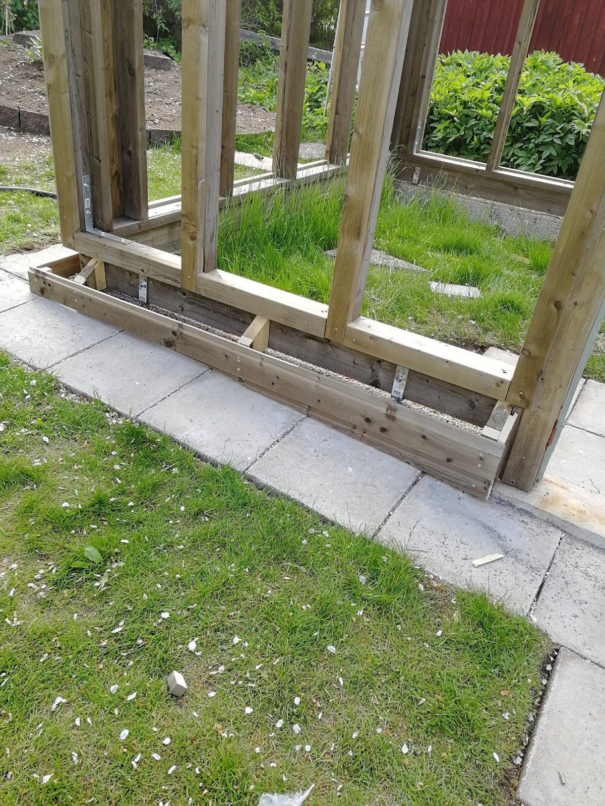 Drivhus af løst tømmer