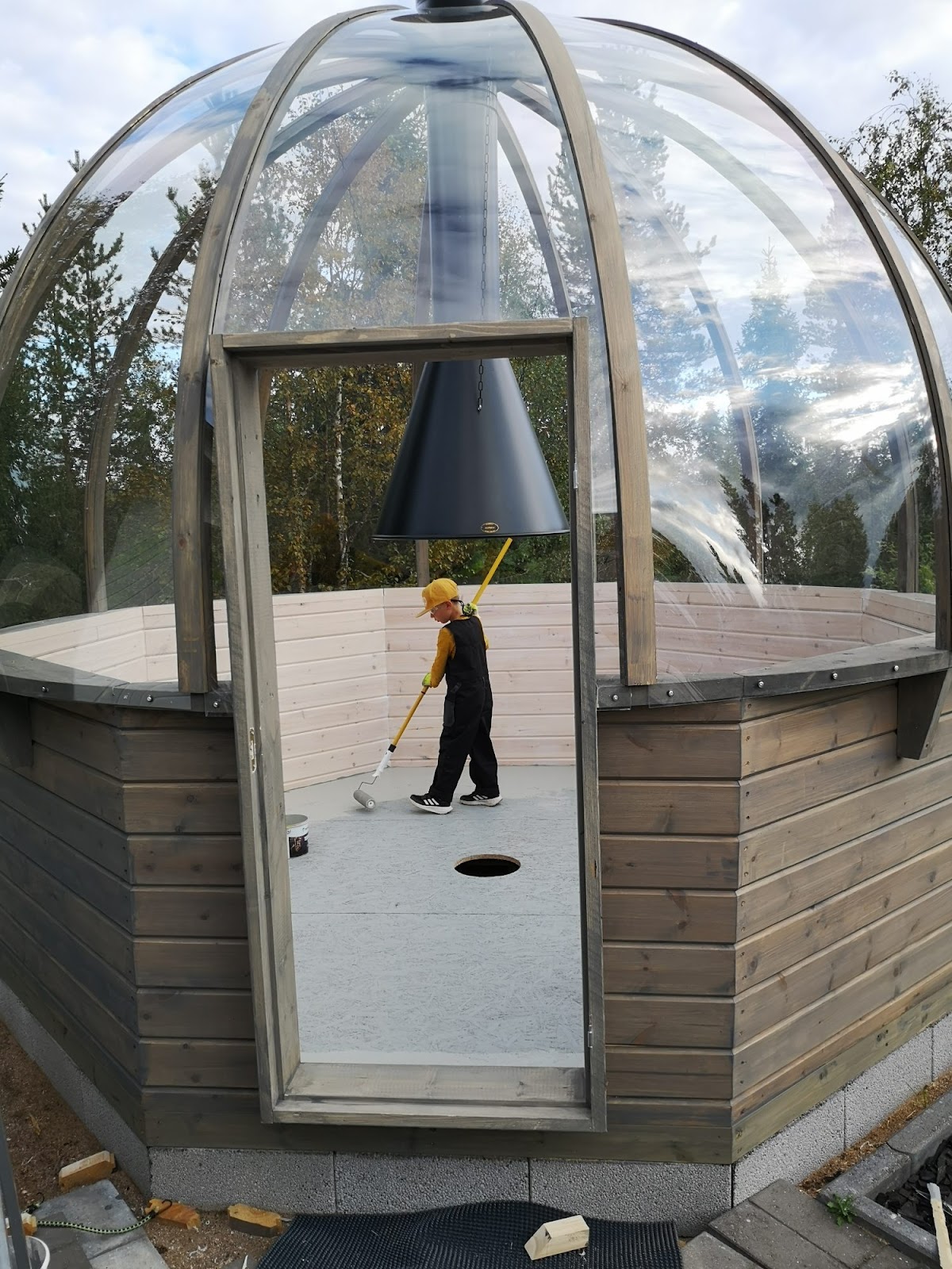 Smuk dome med udsigt til nordlys