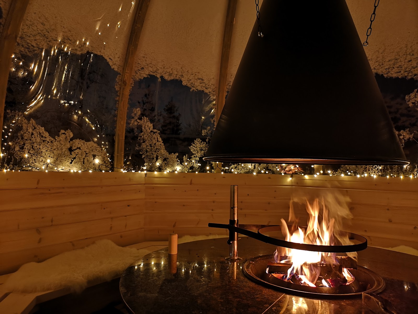 Smuk dome med udsigt til nordlys